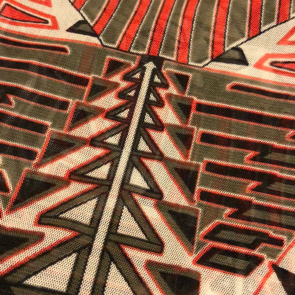 Sheer bodycon Aztec
